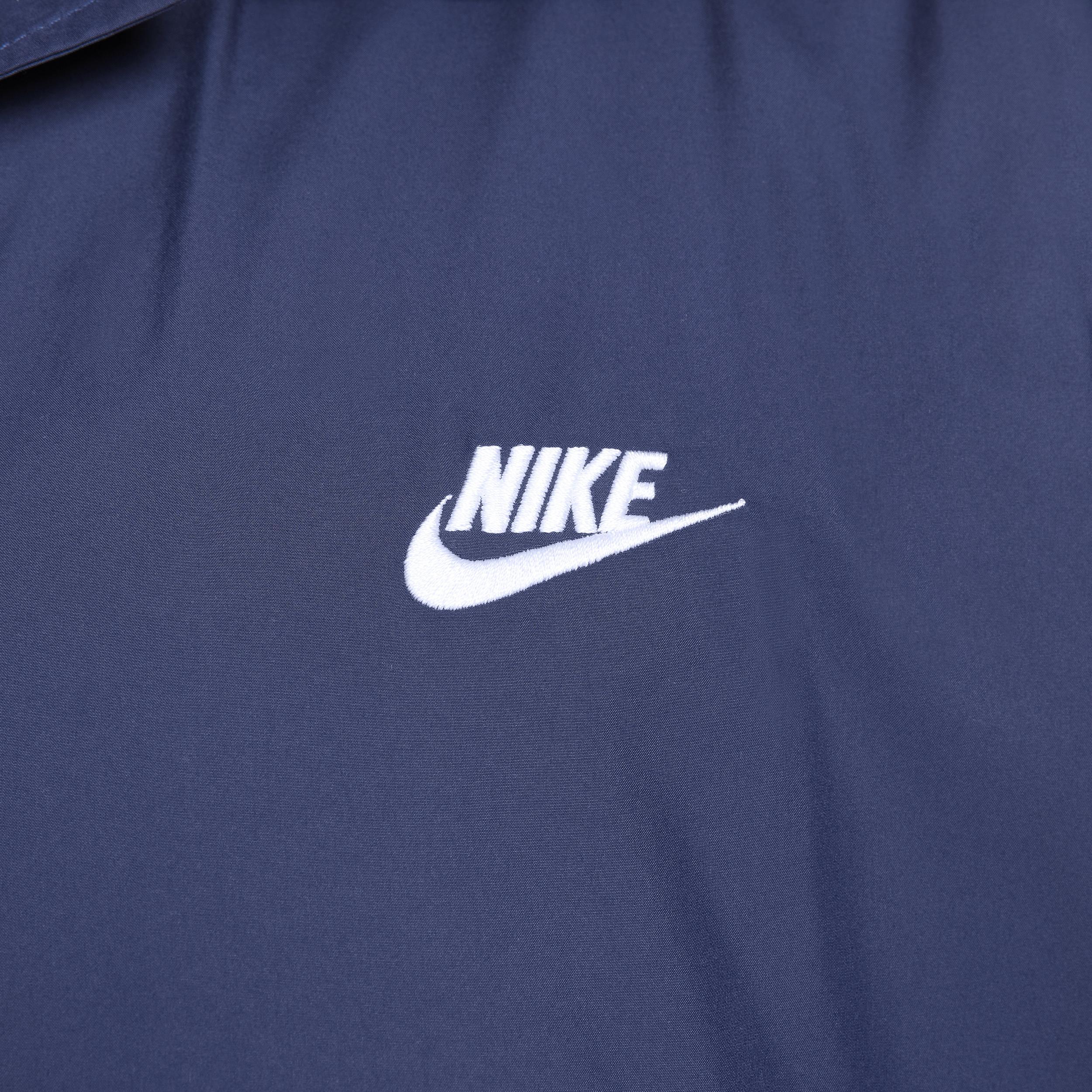 Big & Tall Nike Club Coaches Jacket, Mens Black Navy Product Image