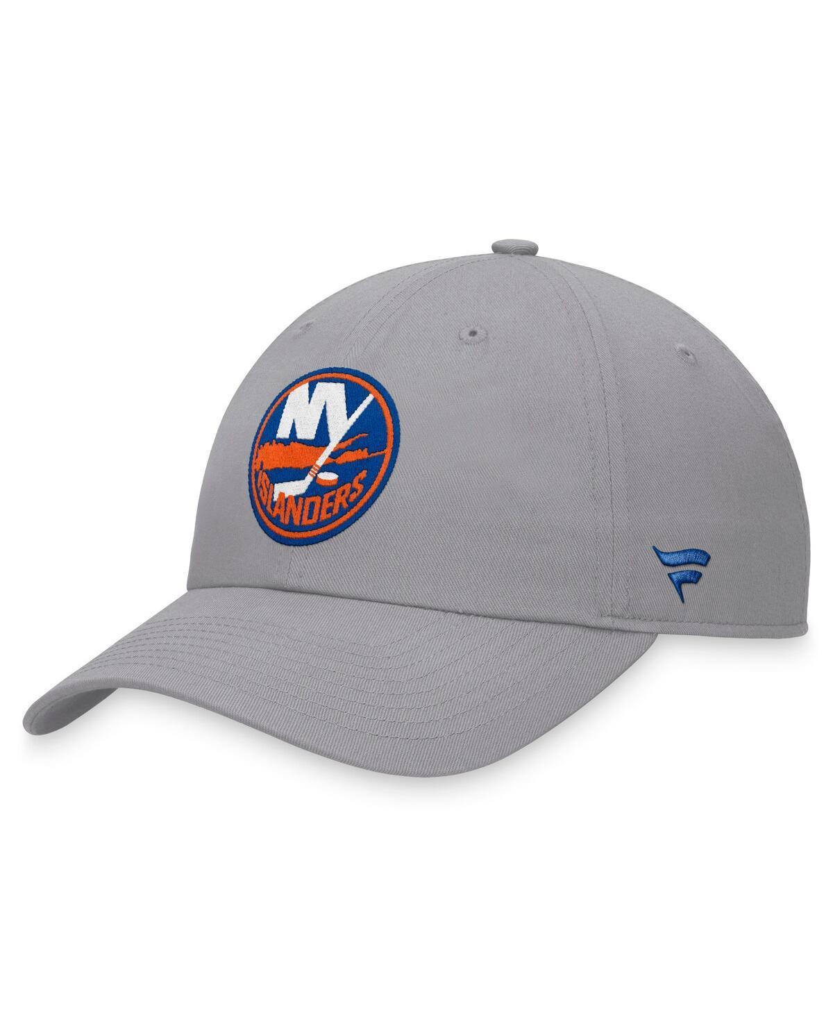 Fanatics Mens Gray New York Islanders Extra Time Adjustable Hat Product Image