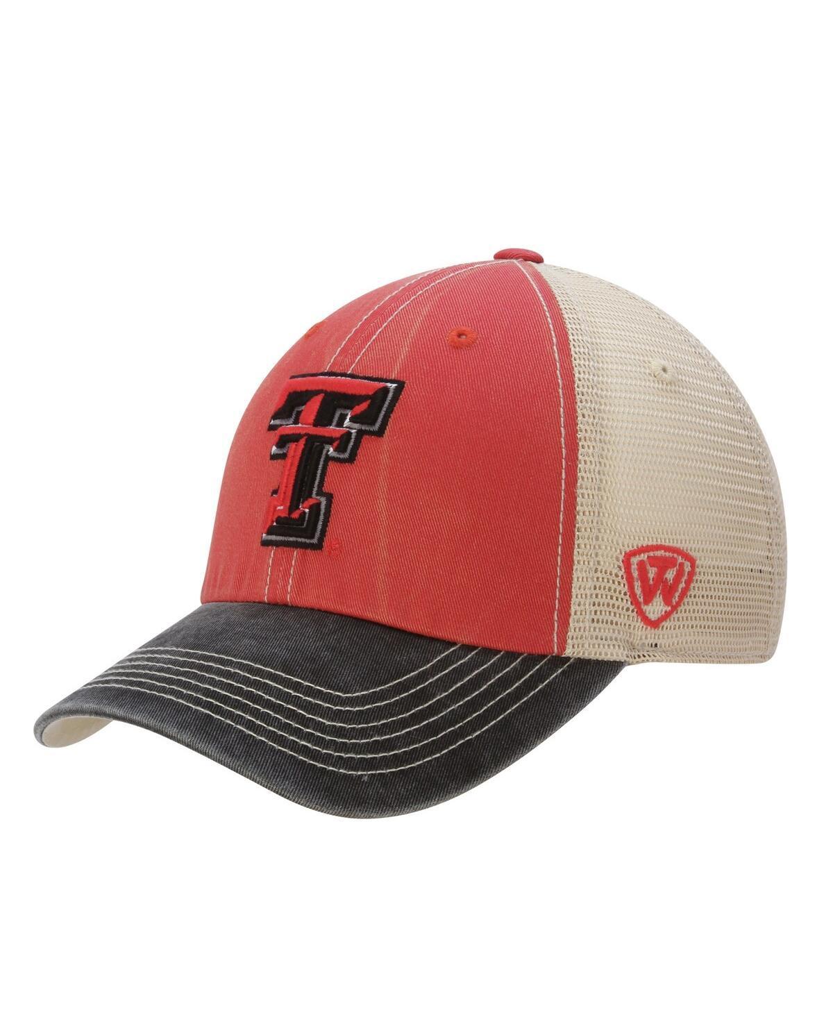 Mens Texas Tech Red Raiders Top of the World Offroad Trucker Adjustable Hat - Scarlet Product Image