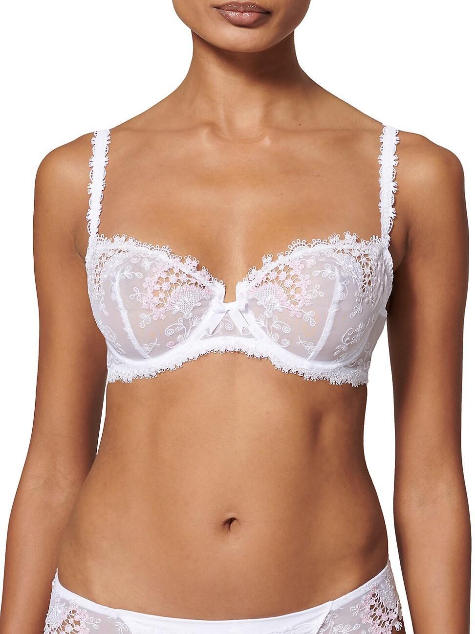 Womens Wish Embroidered Demi Bra Product Image