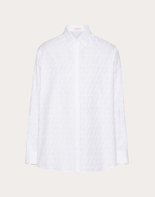 COTTON POPLIN SHIRT WITH TOILE ICONOGRAPHE PATTERN Product Image