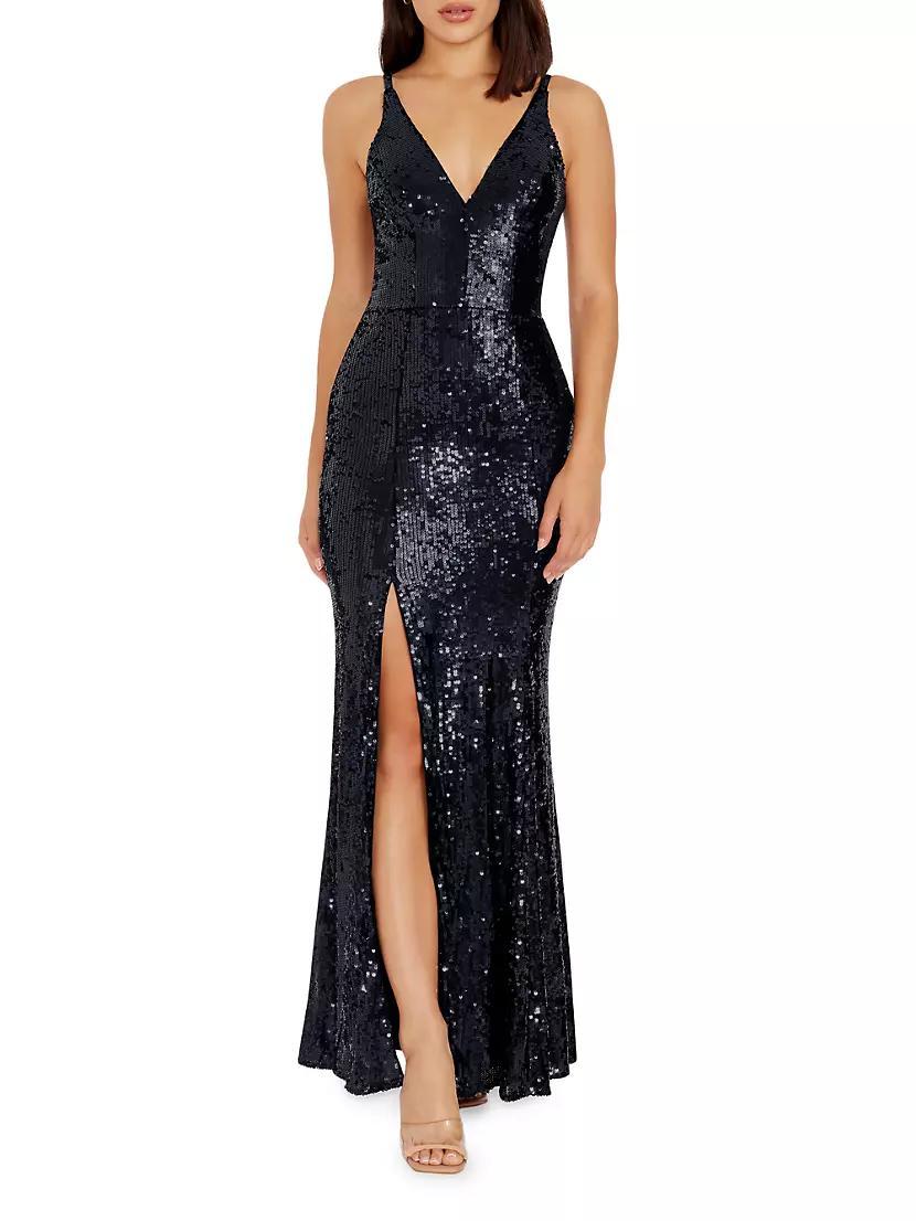 Iris Sequin Maxi Dress Product Image