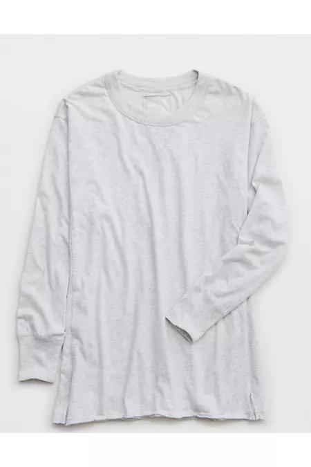 Aerie Cozy Long Sleeve Oversized Boyfriend T-Shirt Women's Product Image