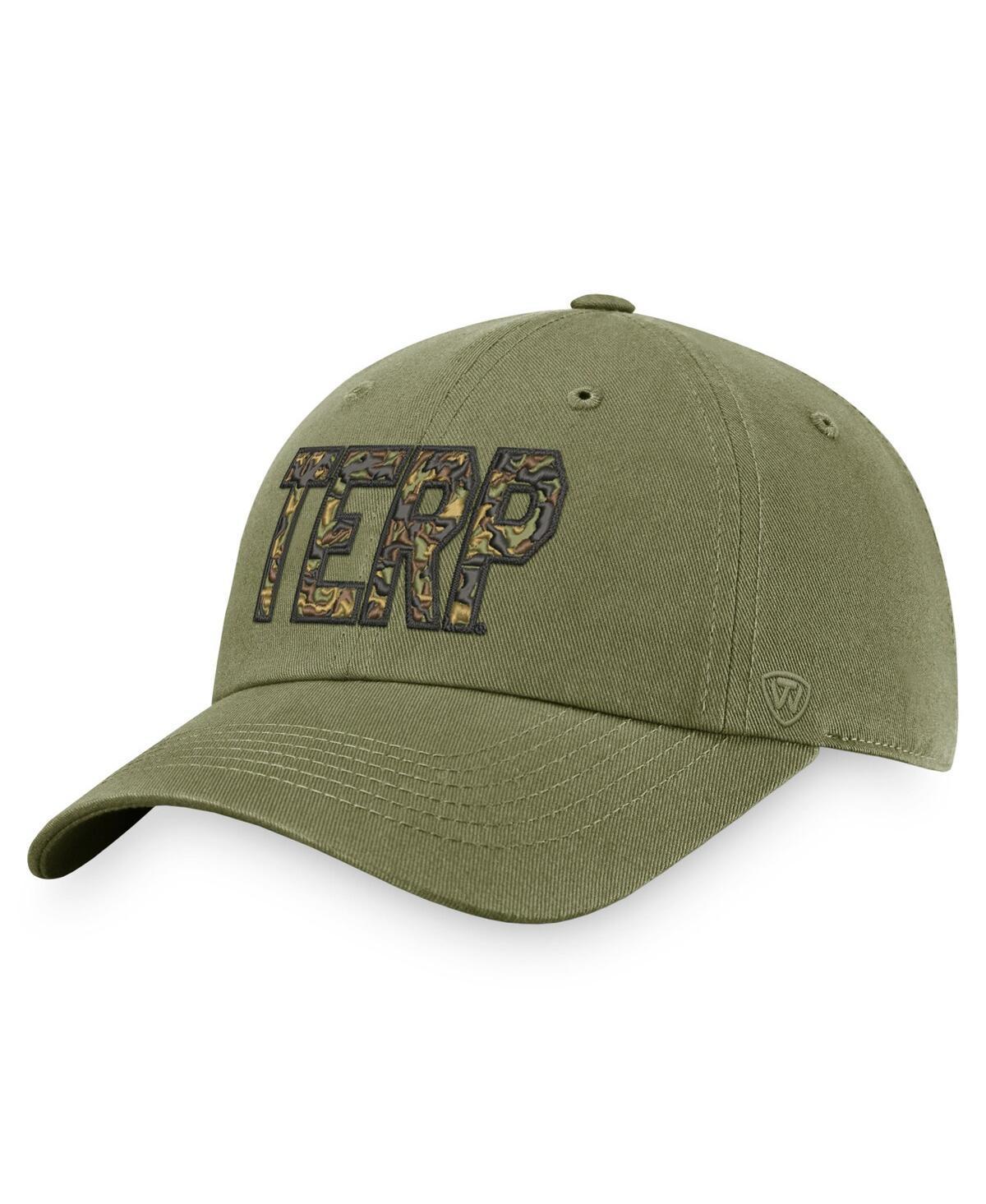 Mens Top of the World Olive Maryland Terrapins Oht Military-Inspired Appreciation Unit Adjustable Hat Product Image