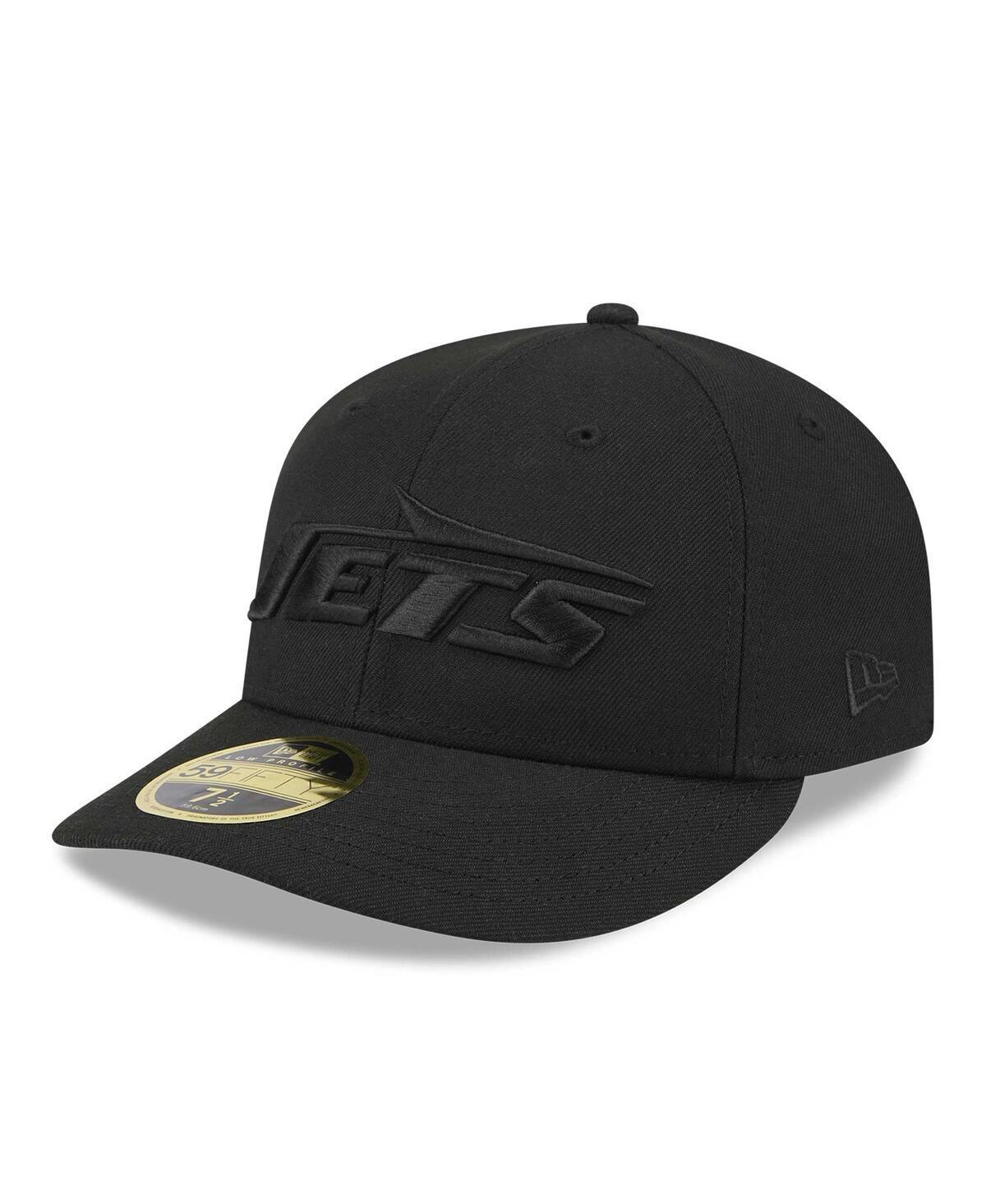 Mens New Era Black New York Jets Black Low Profile 59FIFTY Fitted Hat Product Image