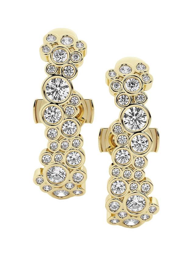 Womens 14K Yellow Gold & 1.00 TCW Lab-Grown Diamond Suspender Stud Earrings Product Image