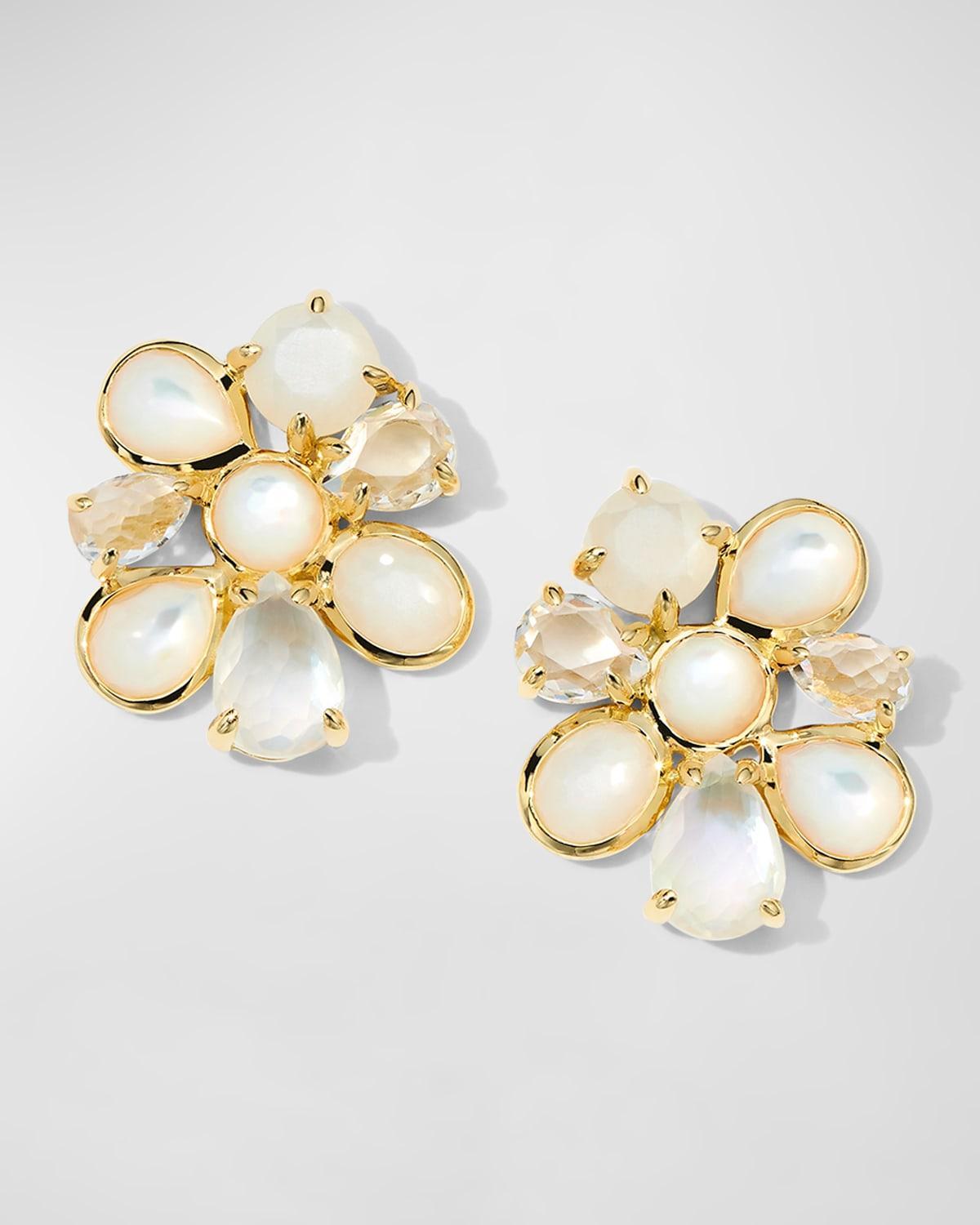 18K Rock Candy Small 8-Stone Cluster Earrings Product Image