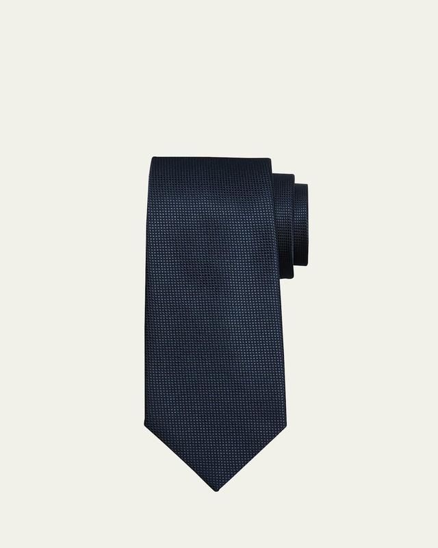 Mens Micro-Textured Silk Tie Product Image