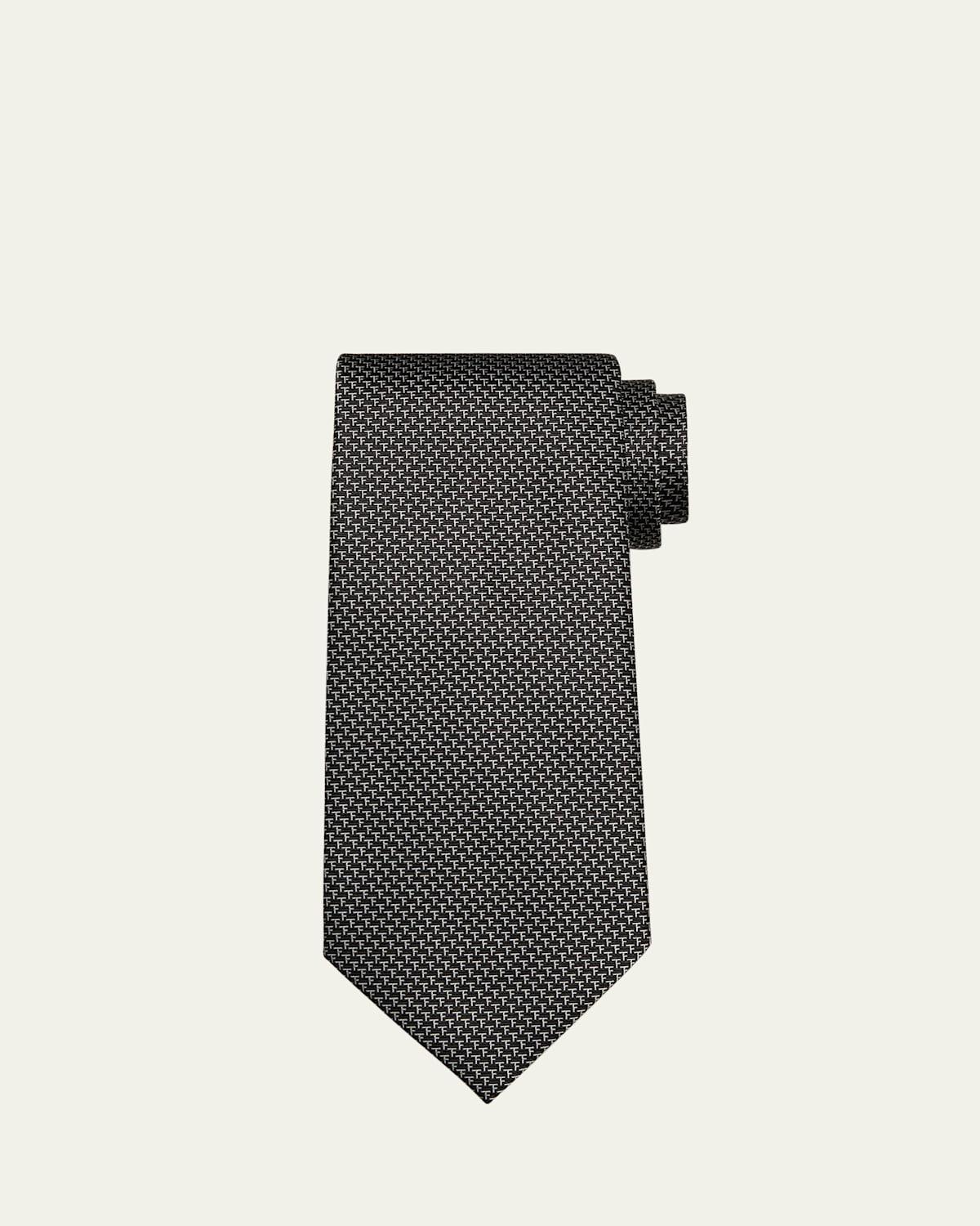 Mens Micro-TF Jacquard Silk Tie Product Image