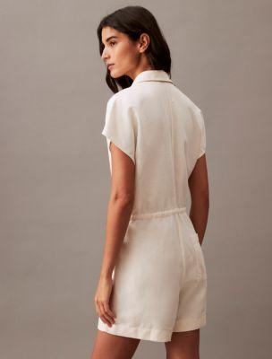 Linen Blend Romper Product Image