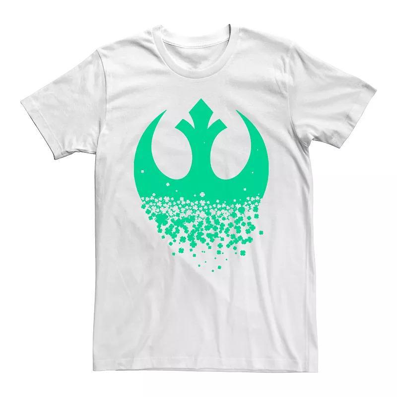 Mens Star Wars Rebel Logo Clovers Saint Patricks Day Graphic Tee Product Image