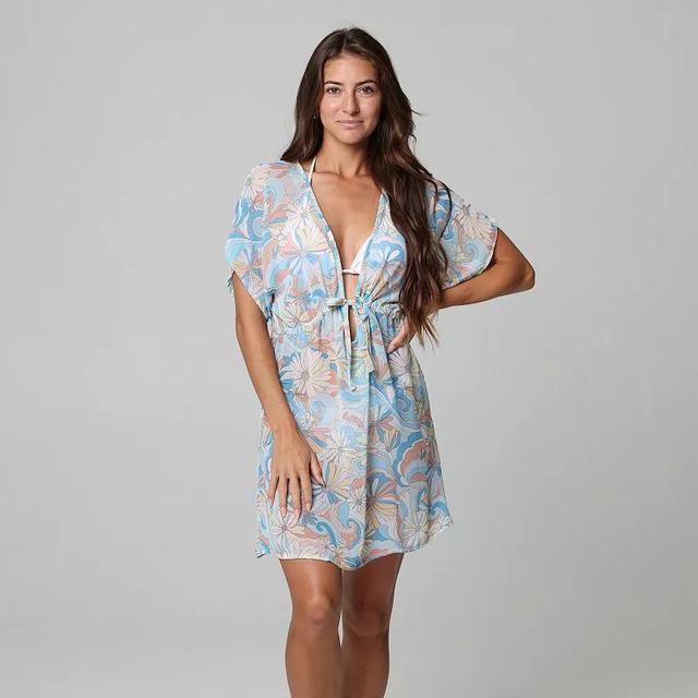 Womens J. Valdi Floral Swim Cover-Up Tunic Product Image