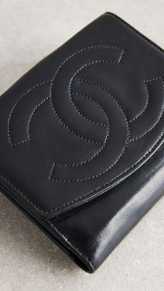 What Goes Around Comes Around Chanel Black Lambskin Timeless CC Compact Wallet | Shopbop Product Image