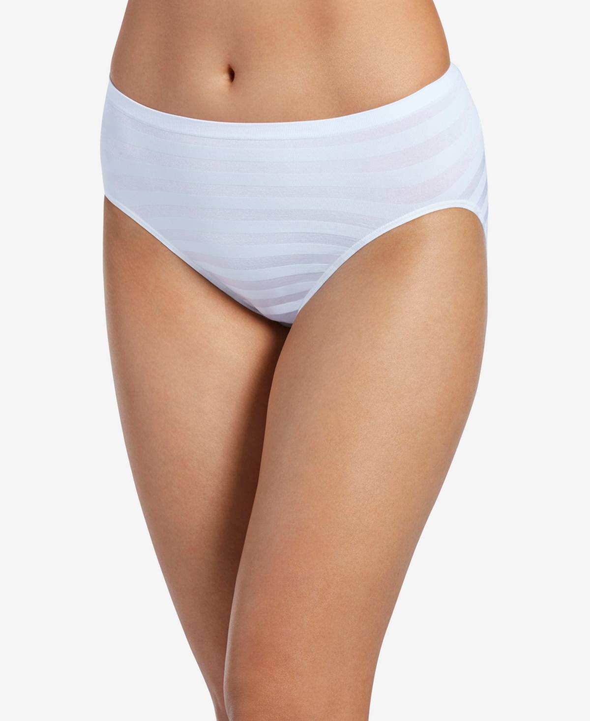 Womens Jockey Comfies Matte & Shine Seamless Hi-Cut Panty 1306 Product Image