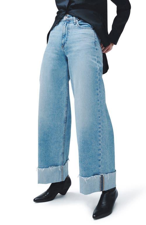 Womens Sofie Crop Wide-Leg Cuff Jeans Product Image