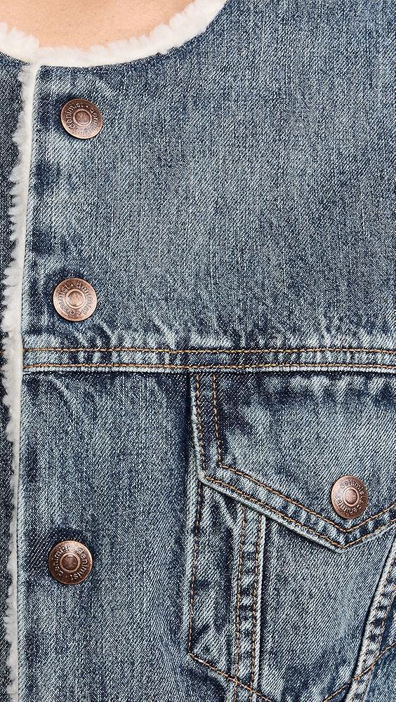 Denimist Oversized Cropped Denim Jacket | Shopbop Product Image