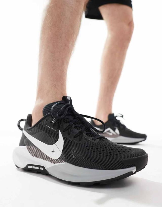 Nike Running Reactx Pegasus Trail 5 sneakers in black and white Product Image