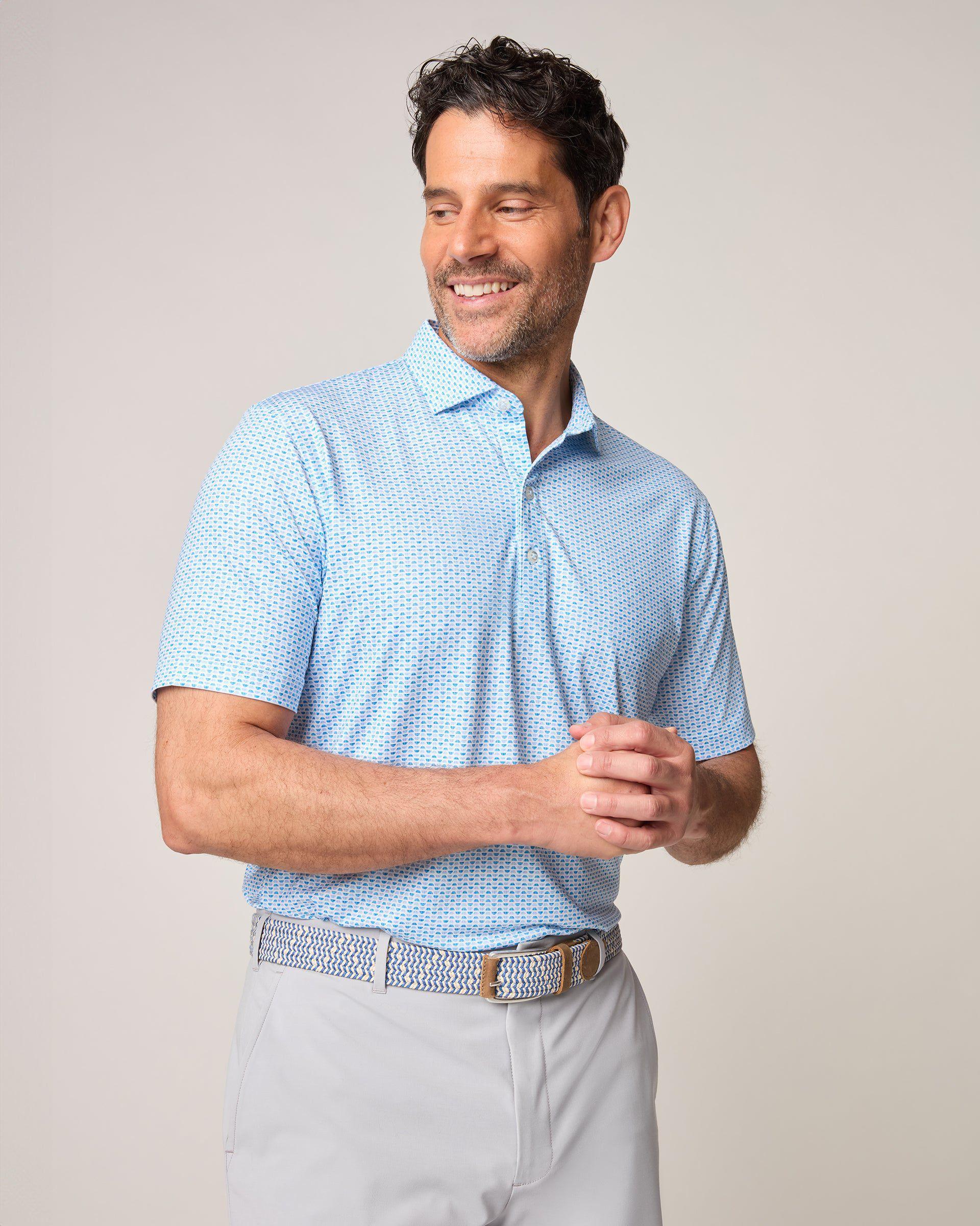 johnnie-O OMalley Printed Jersey Performance Polo Product Image