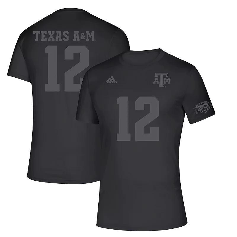 Mens and Womens adidas Black Texas A M Aggies Soccer 30th Anniversary T-shirt Product Image