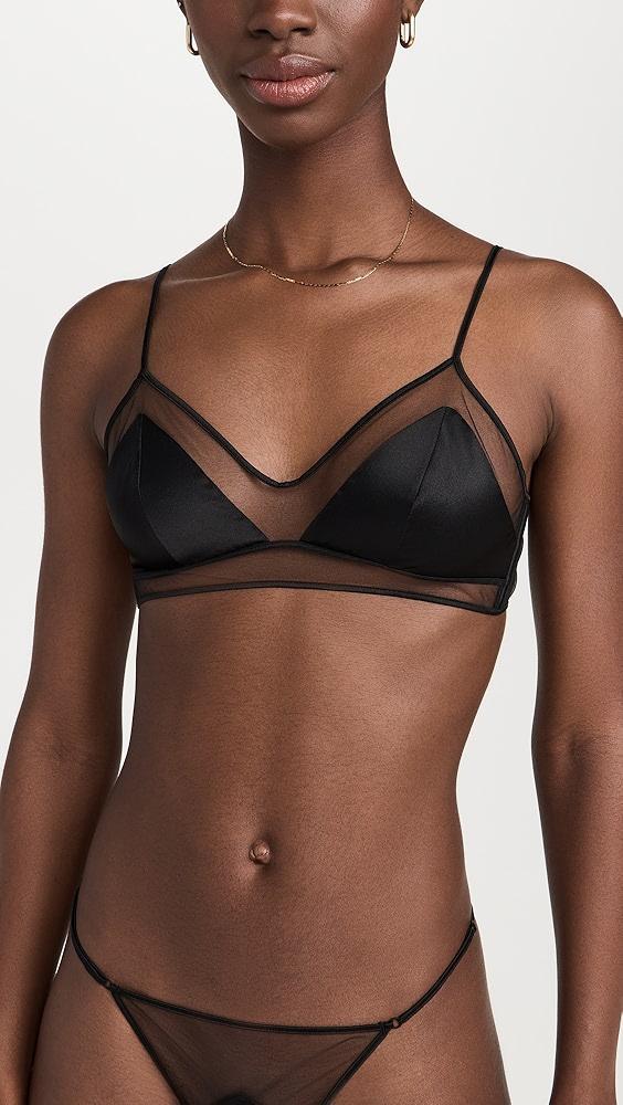 Kiki De Montparnasse Peep Show Long Line Bra | Shopbop Product Image