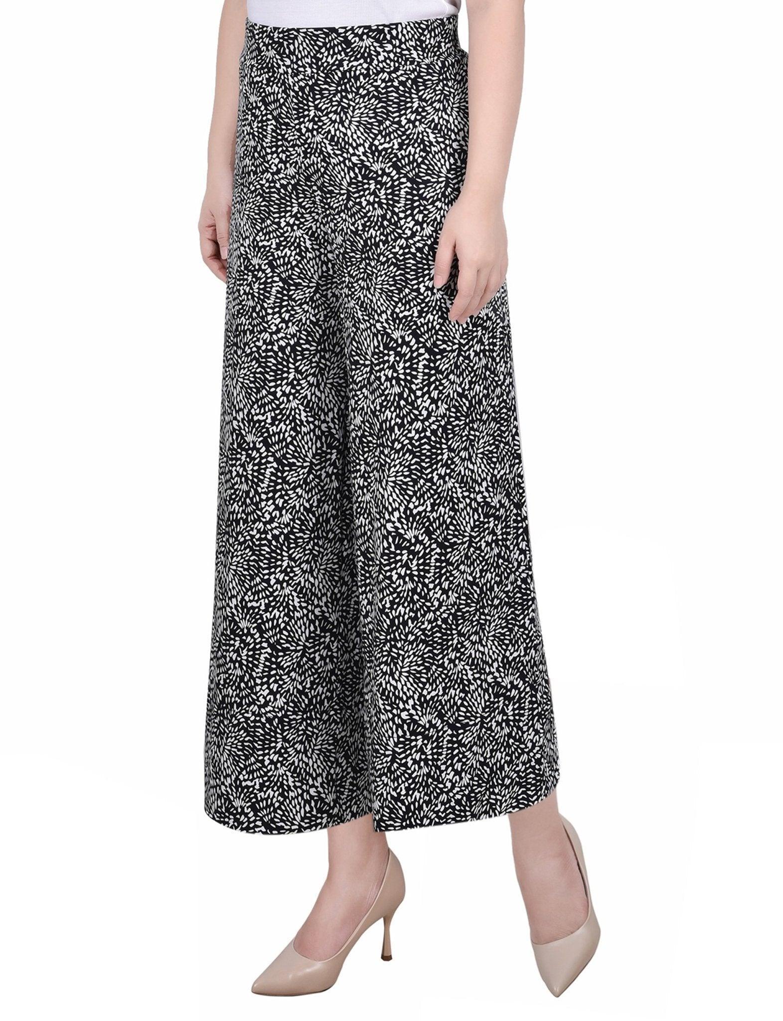 Pull On Palazzo Pants - Petite Product Image