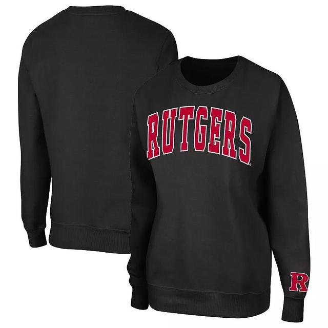 Womens Colosseum Rutgers Scarlet Knights Campanile Pullover Sweatshirt Product Image