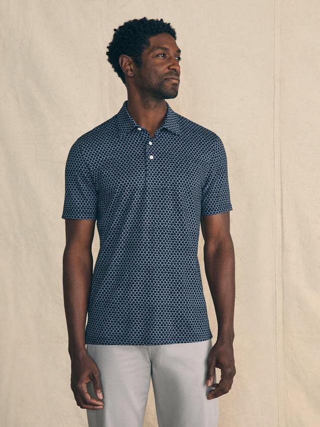 Movement™ Short-Sleeve Pique Polo Shirt - Midnight Fishscale Product Image