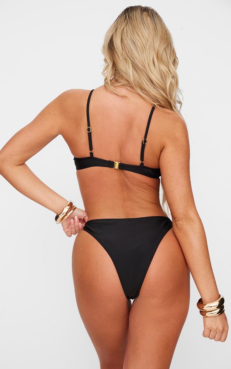 Black O Ring Detail Bikini Bottoms Product Image