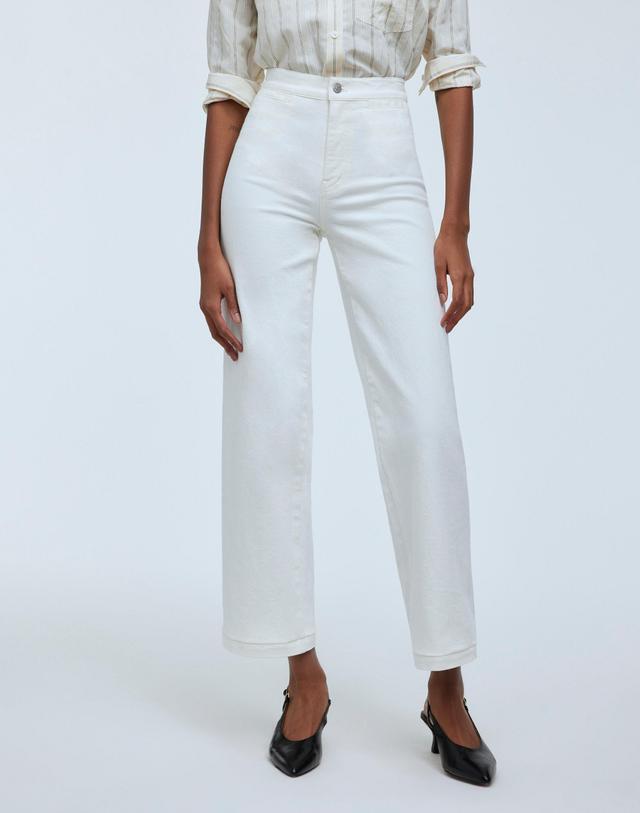 The Perfect Vintage Wide-Leg Crop Jean in Tile White Product Image