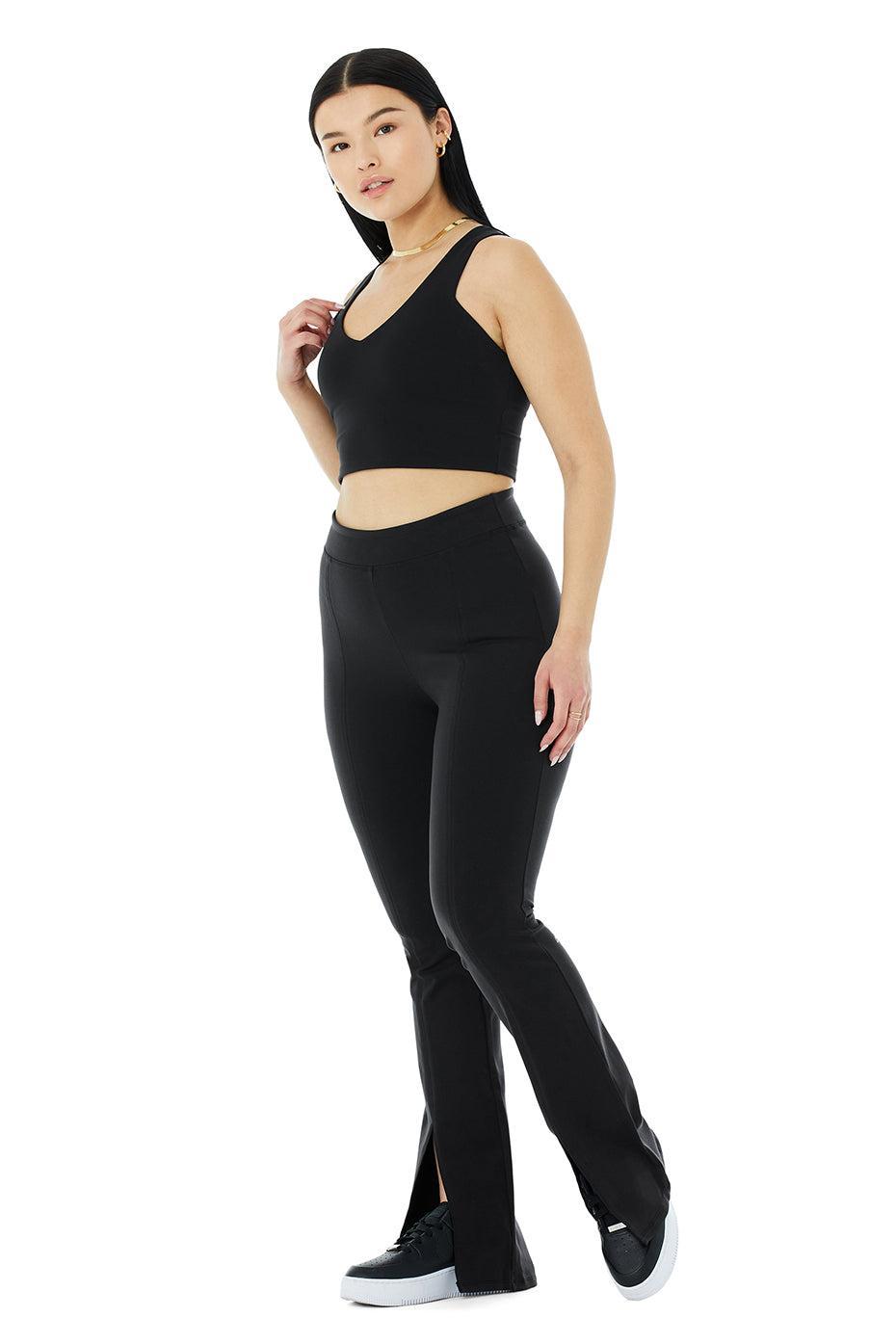 Airbrush High-Waist Flutter Legging - Black Female Product Image