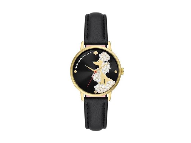 Kate Spade New York metro poodle leather strap watch, 34mm Product Image