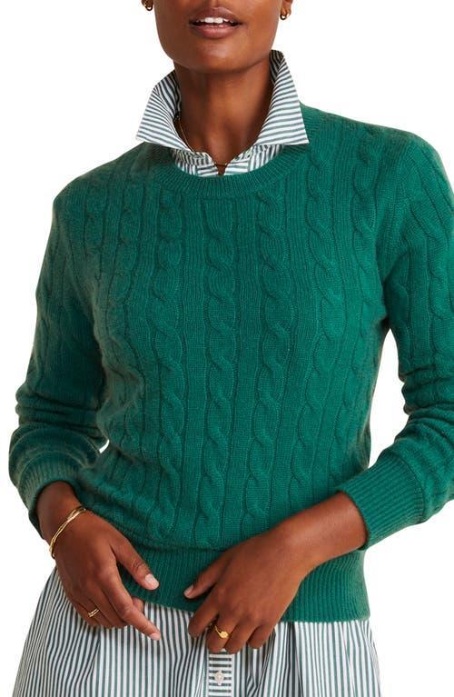 Womens Cashmere Cable-Knit Sweater Product Image