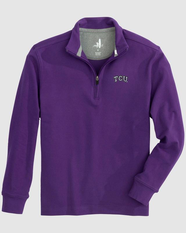 johnnie-O Texas Christian University Brady Jr. Fleece 1/4 Zip Pullover Product Image