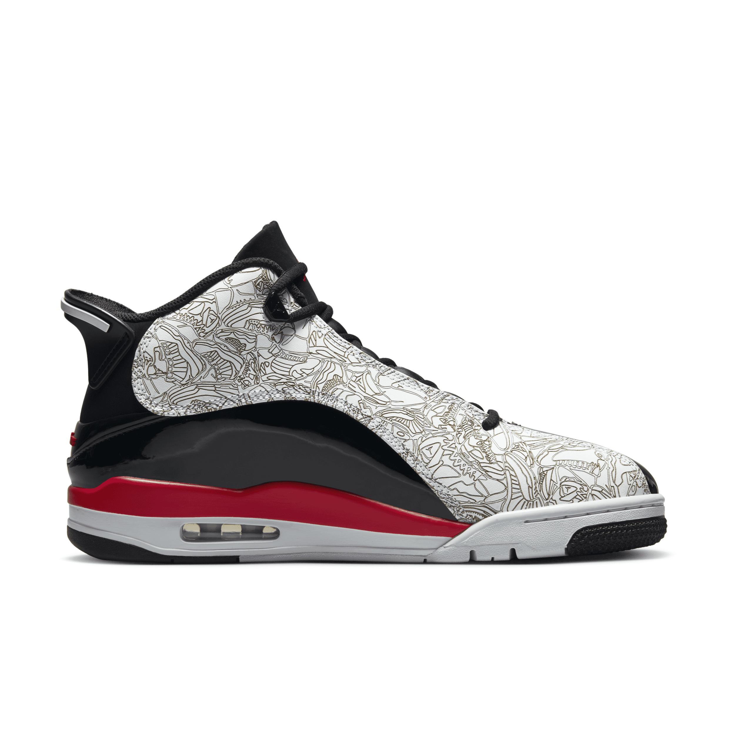 Jordan Mens Dub Zero - Shoes Black/Fire Red/White Product Image