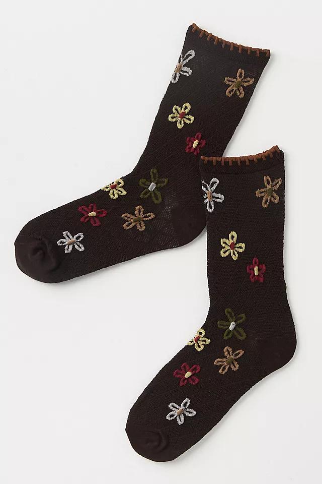 MeMoi Dancing Daisies Socks Product Image