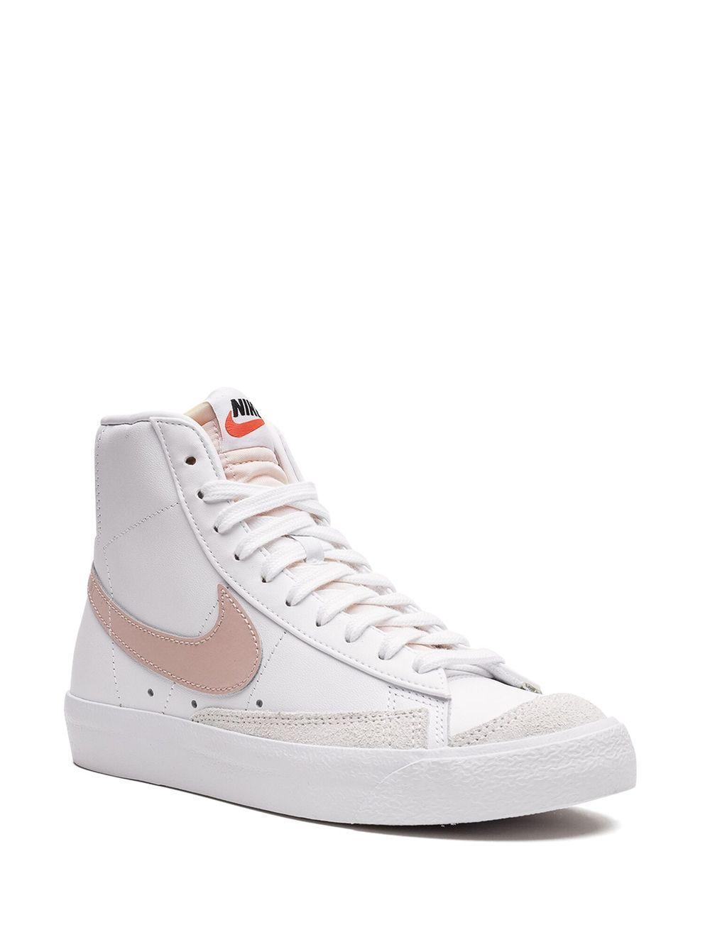 NIKE Blazer Mid 77 "white/pink Oxford/black" Sneakers Product Image