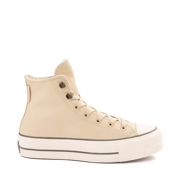 Womens Converse Chuck Tayor All Star Lift Platform Weatherized Leather Sneaker - Miso Glaze / Truffle / Egret Product Image