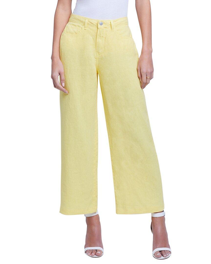 Dnu L'agence Danica High Rise Linen Wide Leg Jean product image