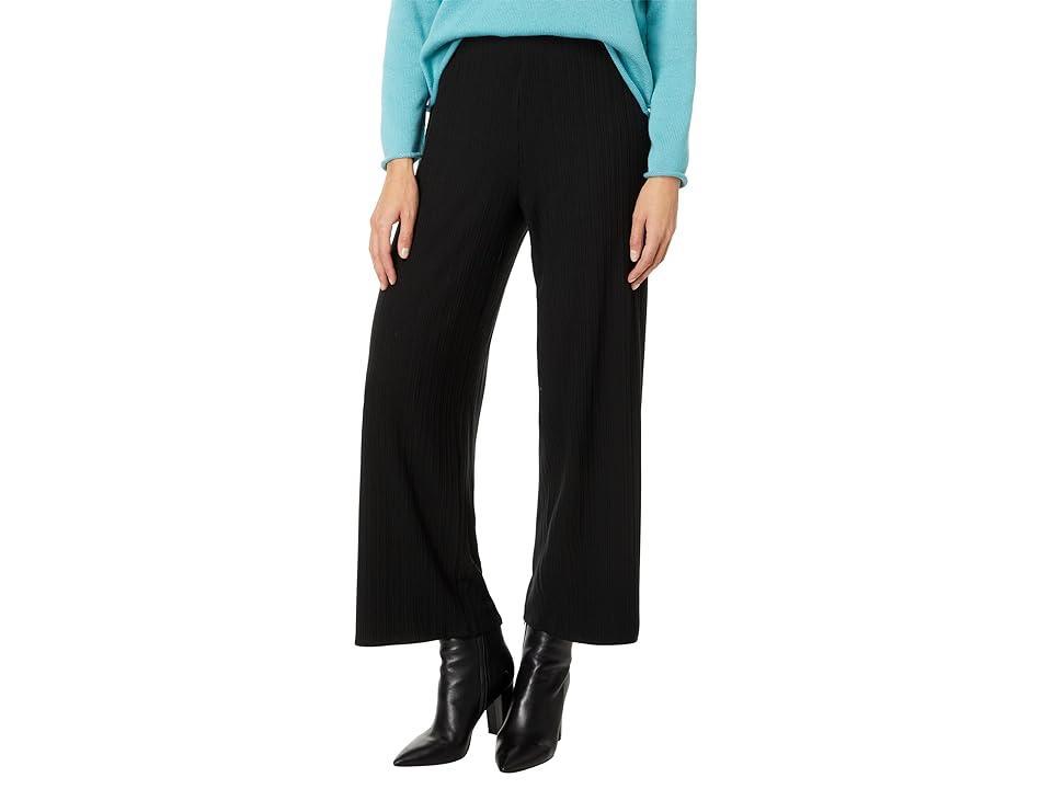 Eileen Fisher Pliss Wide Leg Ankle Pants Product Image