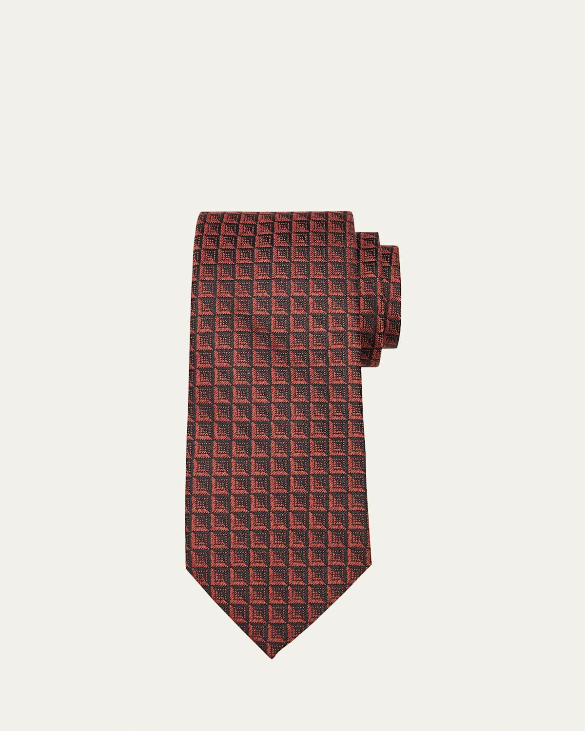 Mens Silk-Wool Jacquard Tie Product Image