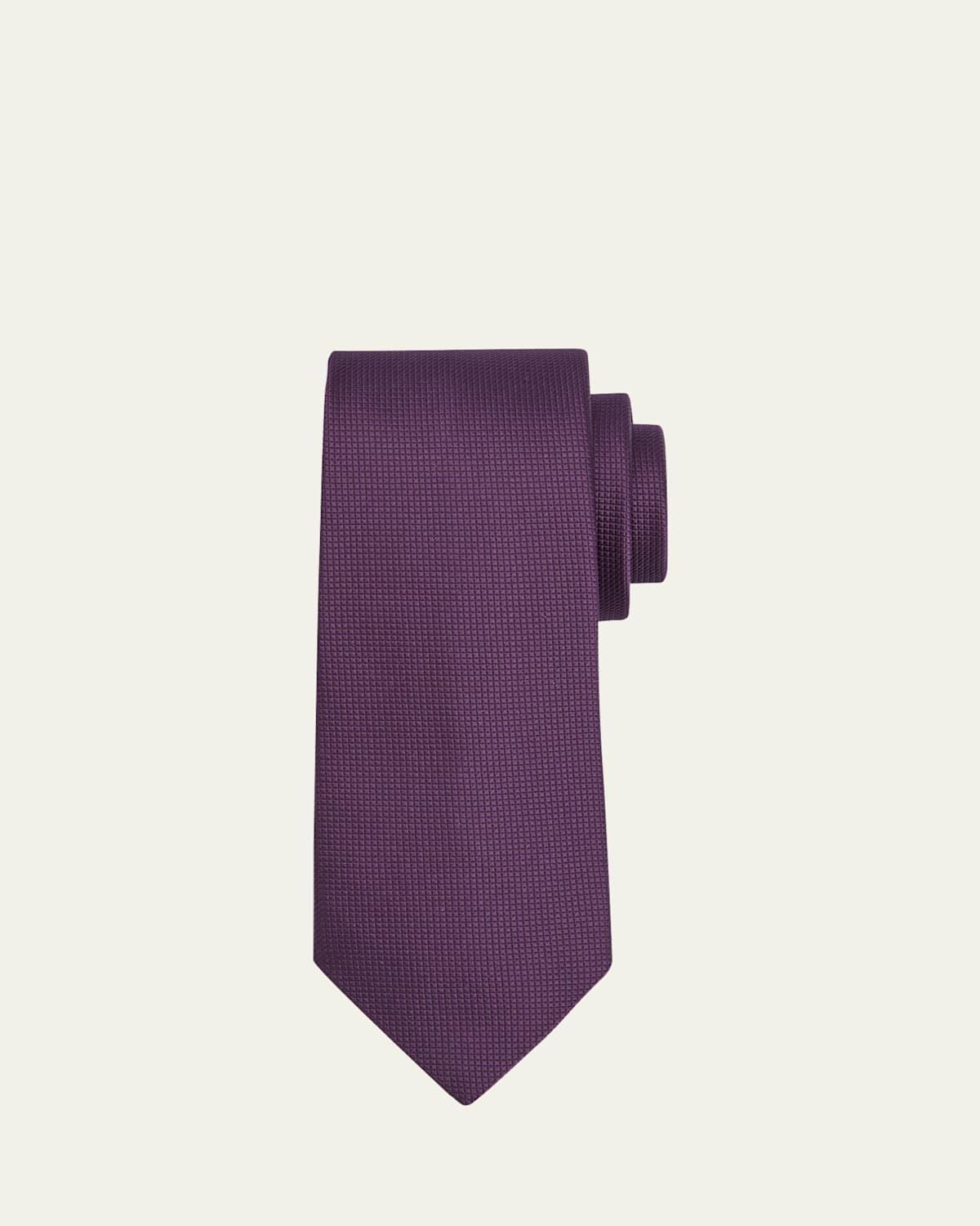 Mens Micro-Textured Silk Tie Product Image