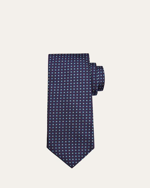 Mens Mini Square Silk Tie Product Image