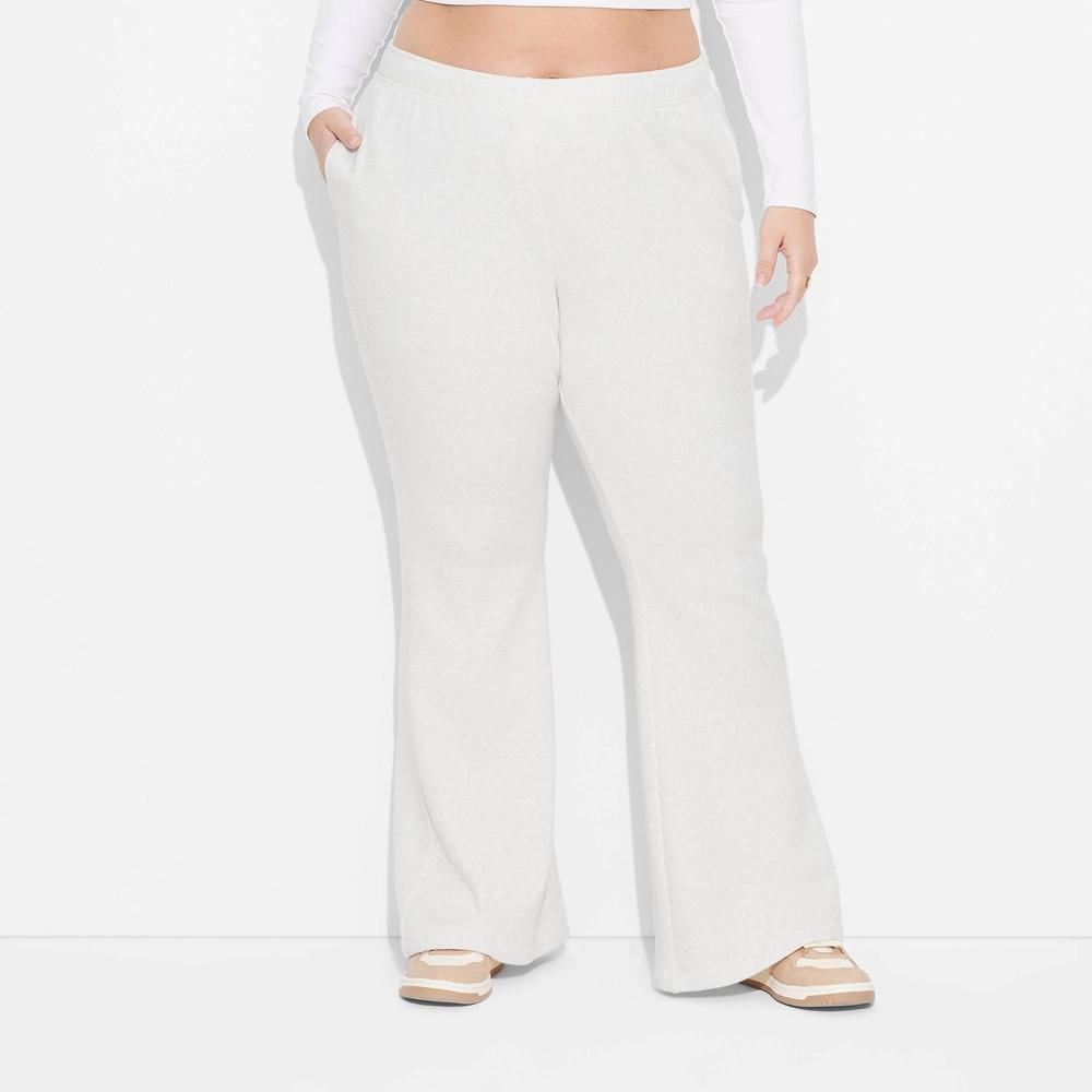 Womens High-Rise Flare Sweatpants - Wild Fable Heather XXL Product Image