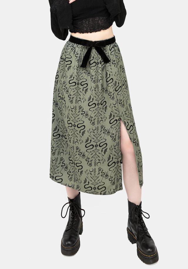 Dominion Snake Print Midi Skirt Product Image