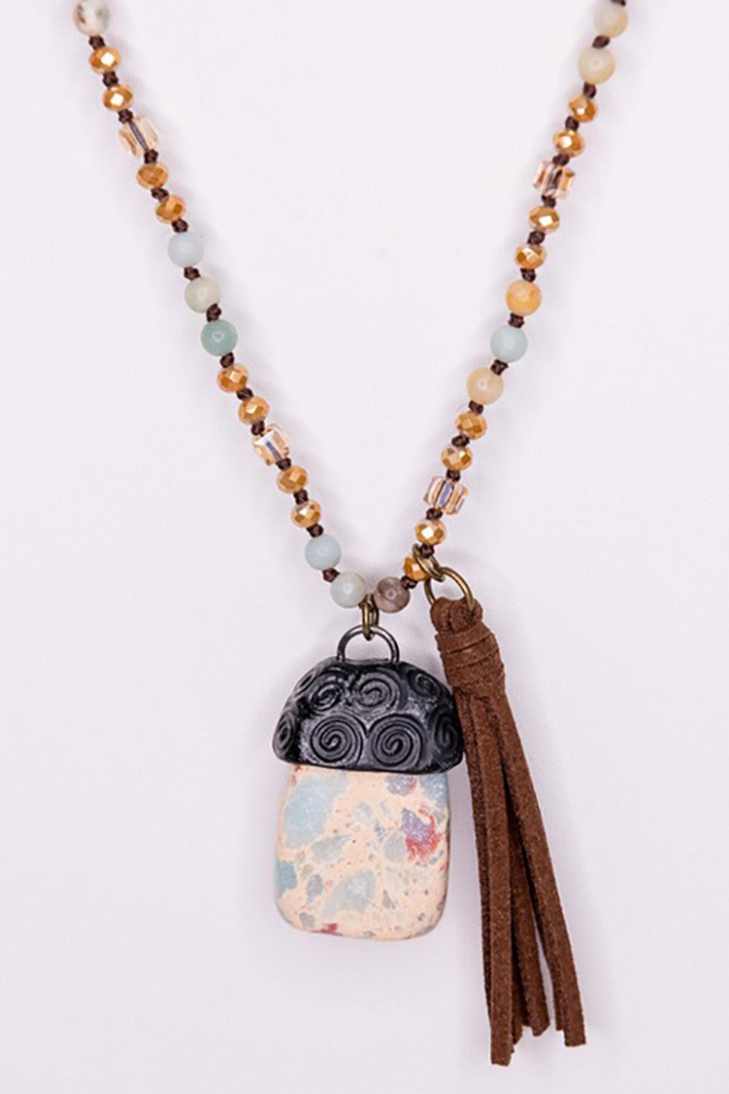 Beaded Natural Stones Necklace Product Image