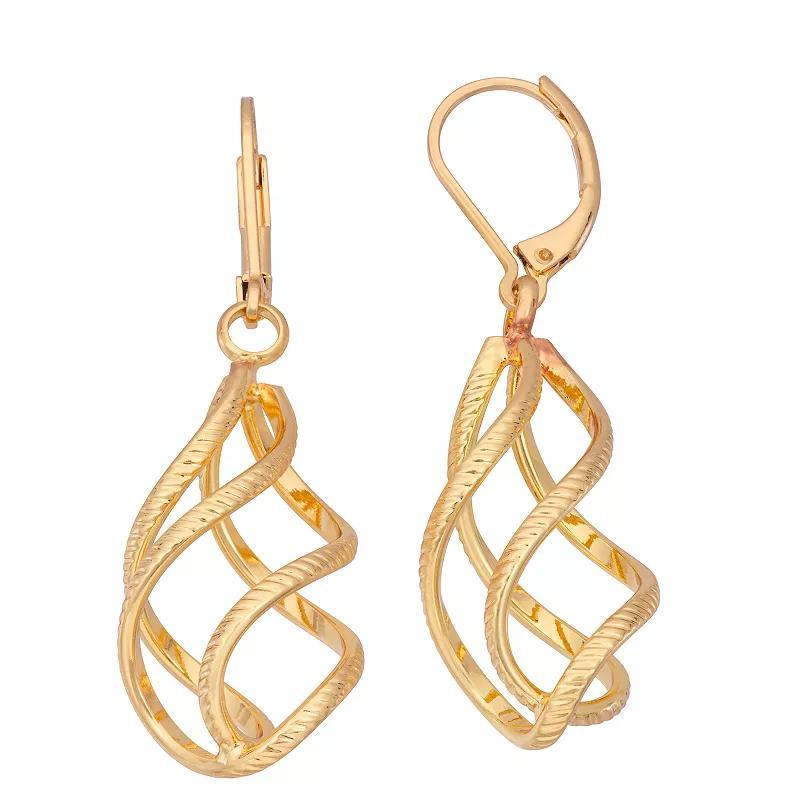 Napier Twisted Teardrop Earrings, Womens, Gold Tone Product Image