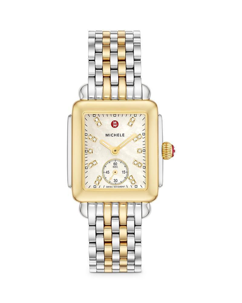 MICHELE Deco Mid Diamond Dial Bracelet Watch, 29mm Product Image