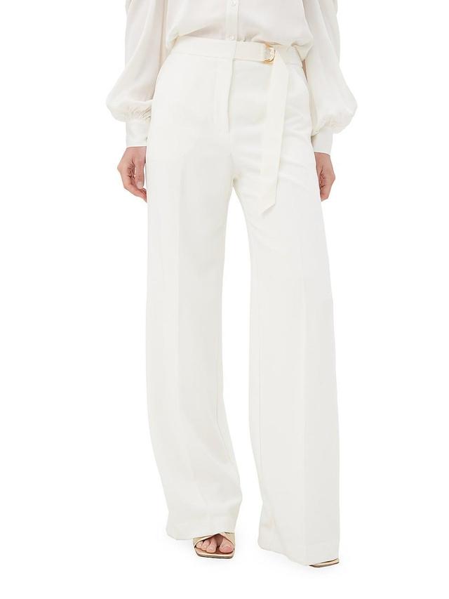 Womens Wasabi Belted Wide-Leg Pants Product Image