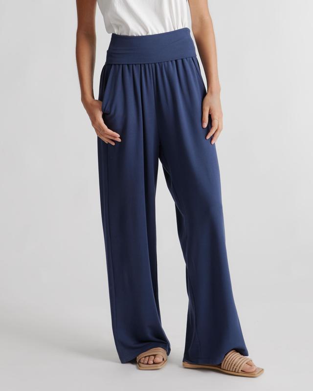 French Terry Modal Wide Leg Pants Product Image