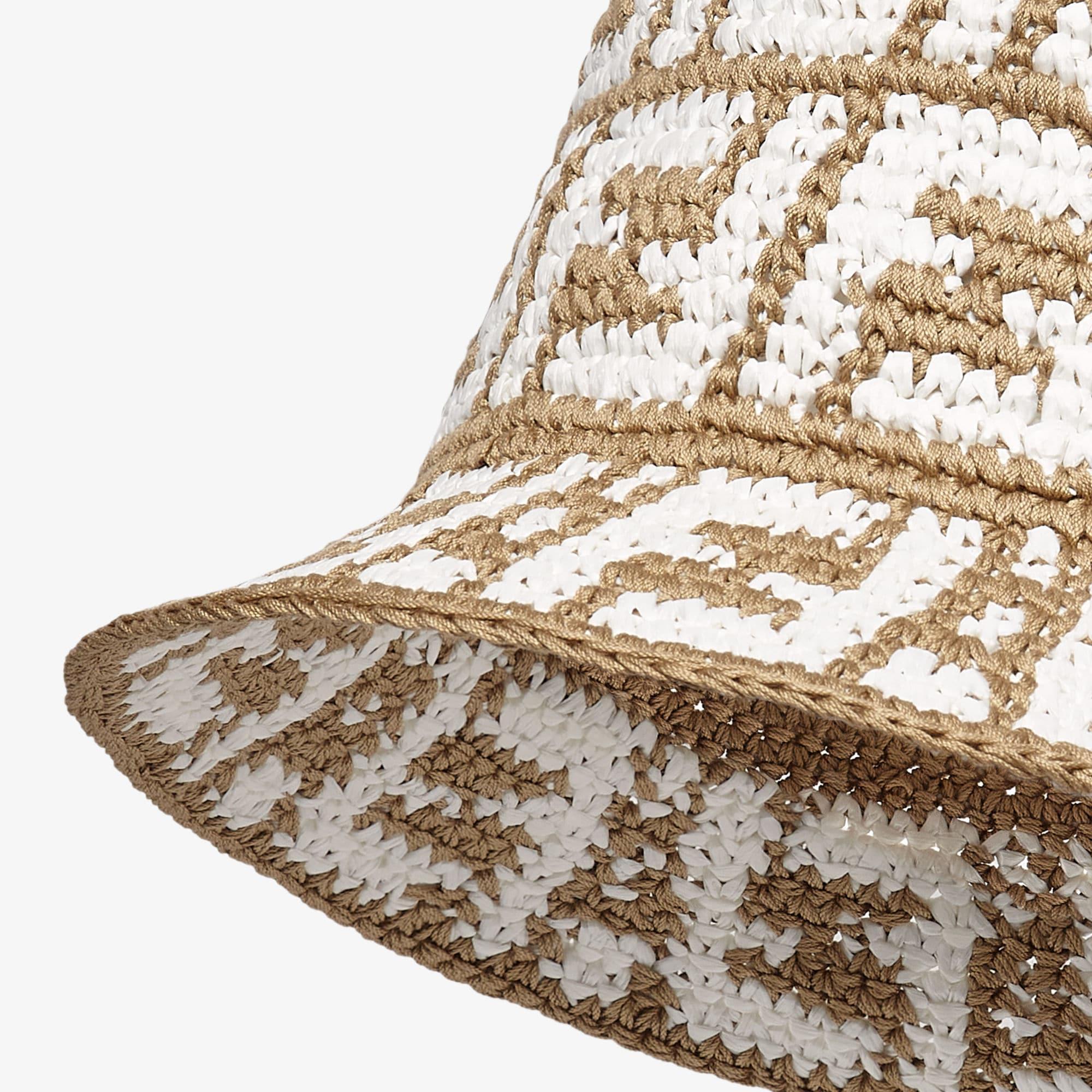 HatBeige raffia bucket hat Product Image